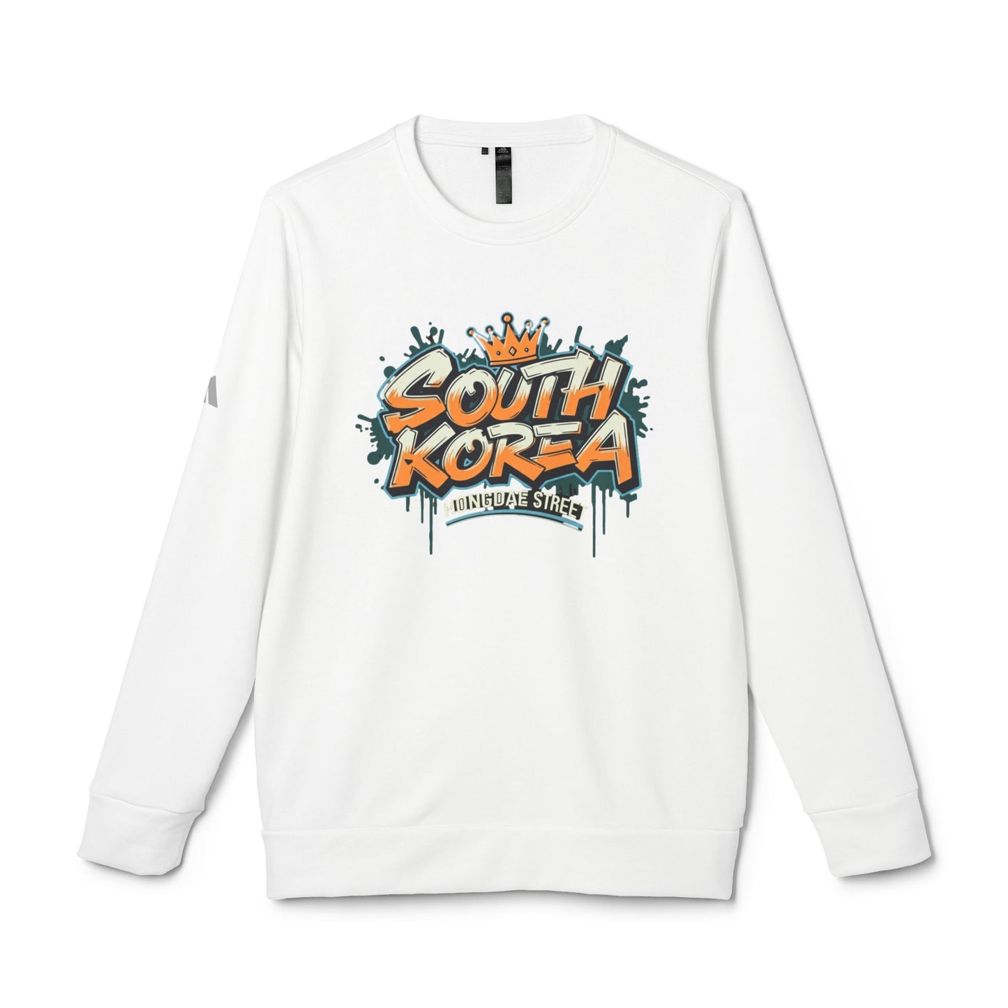 Korea - adidas Hongdae Unisex Fleece Crewneck Sweatshirt - StyleMZ - Stylemz