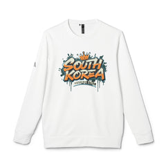 Korea -  adidas Hongdae Unisex Fleece Crewneck Sweatshirt  - StyleMZ