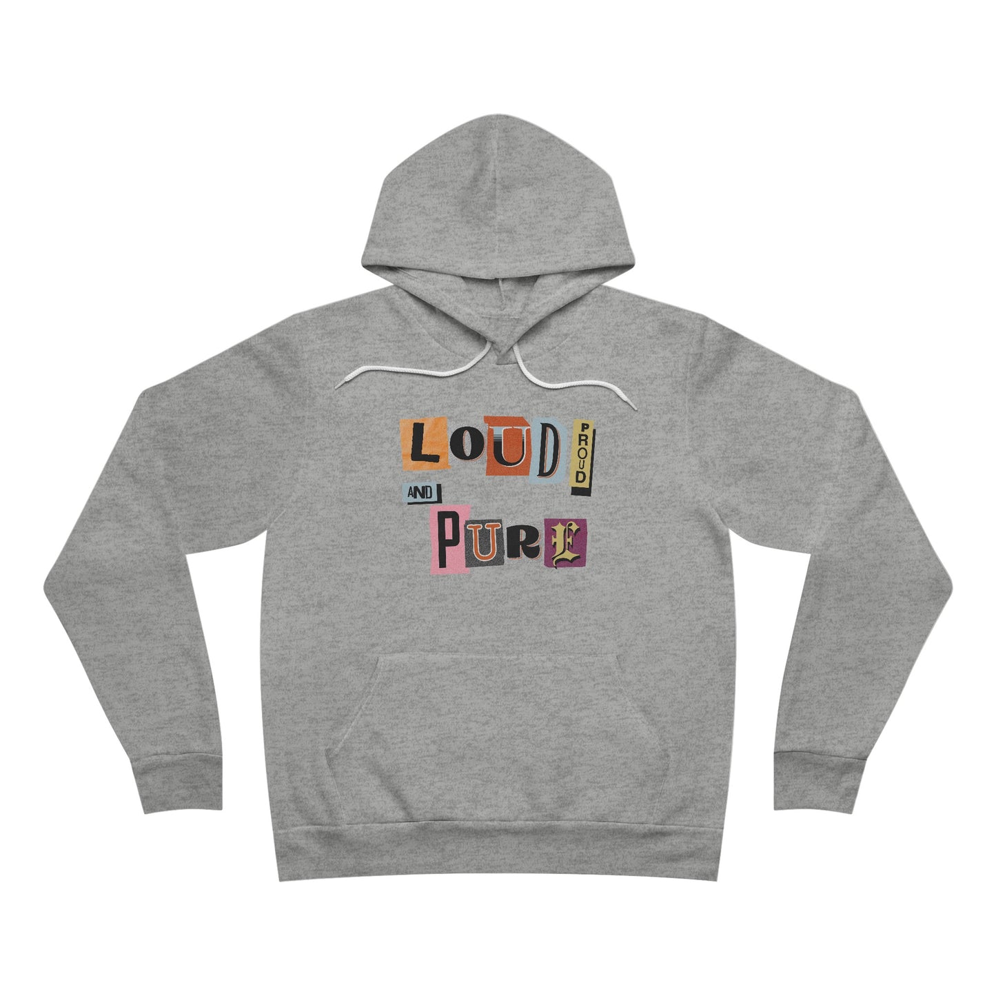 Korea -  Loud Proud and Pure Unisex Sponge Fleece Pullover Hoodie  - StyleMZ