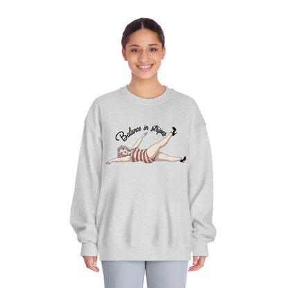 Balance in Stripes Unisex DryBlend® Crewneck Sweatshirt  - Korea  - StyleMZ