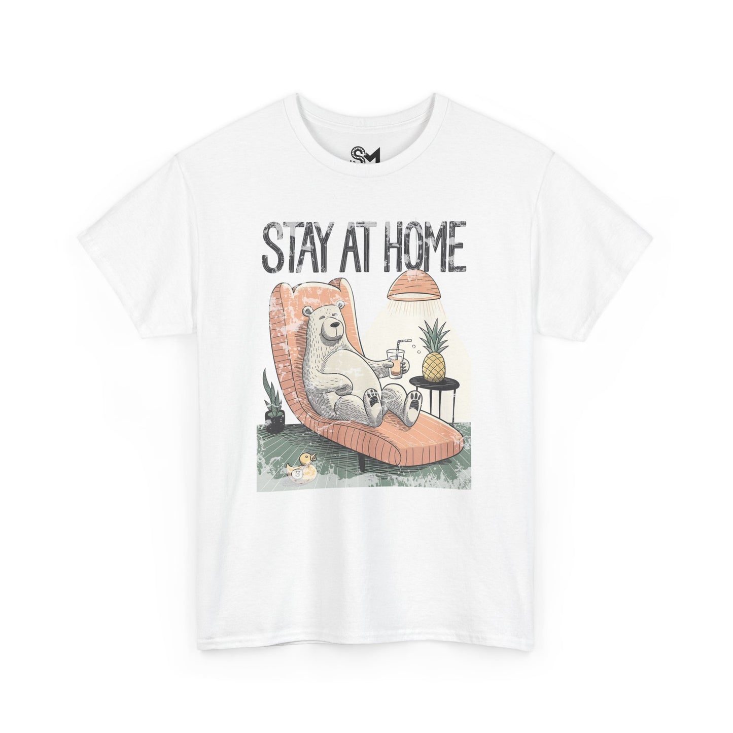 Stay at home Unisex Heavy Cotton Tee - StyleMZ