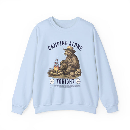 Korea -  Camping alone Unisex Heavy Blend™ Crewneck Sweatshirt  - StyleMZ