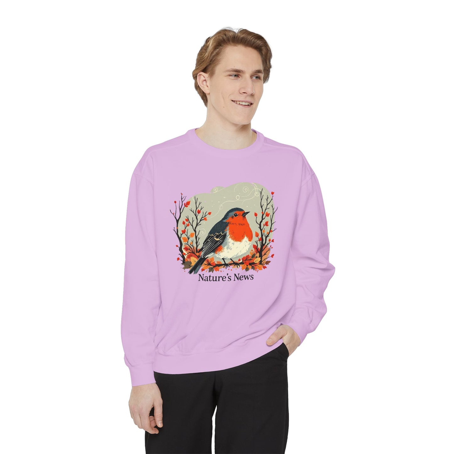 Nature’s News Unisex Garment-Dyed Sweatshirt - StyleMZ