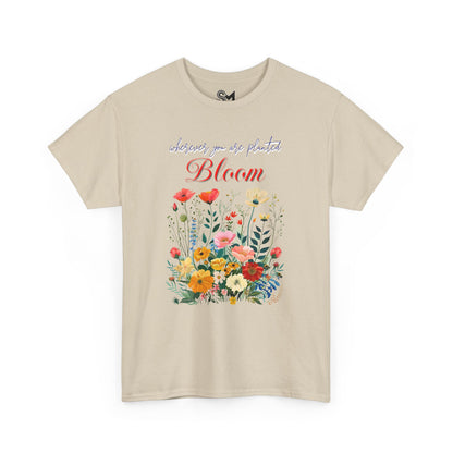 Bloom Unisex Heavy Cotton Tee - StyleMZ