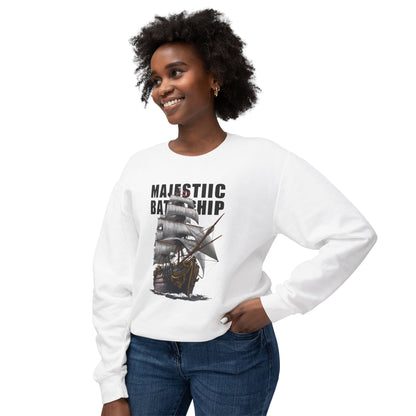 Battleship Unisex Lightweight Crewneck Sweatshirt - Korea - StyleMZ - Stylemz