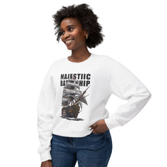 Battleship Unisex Lightweight Crewneck Sweatshirt  - Korea  - StyleMZ