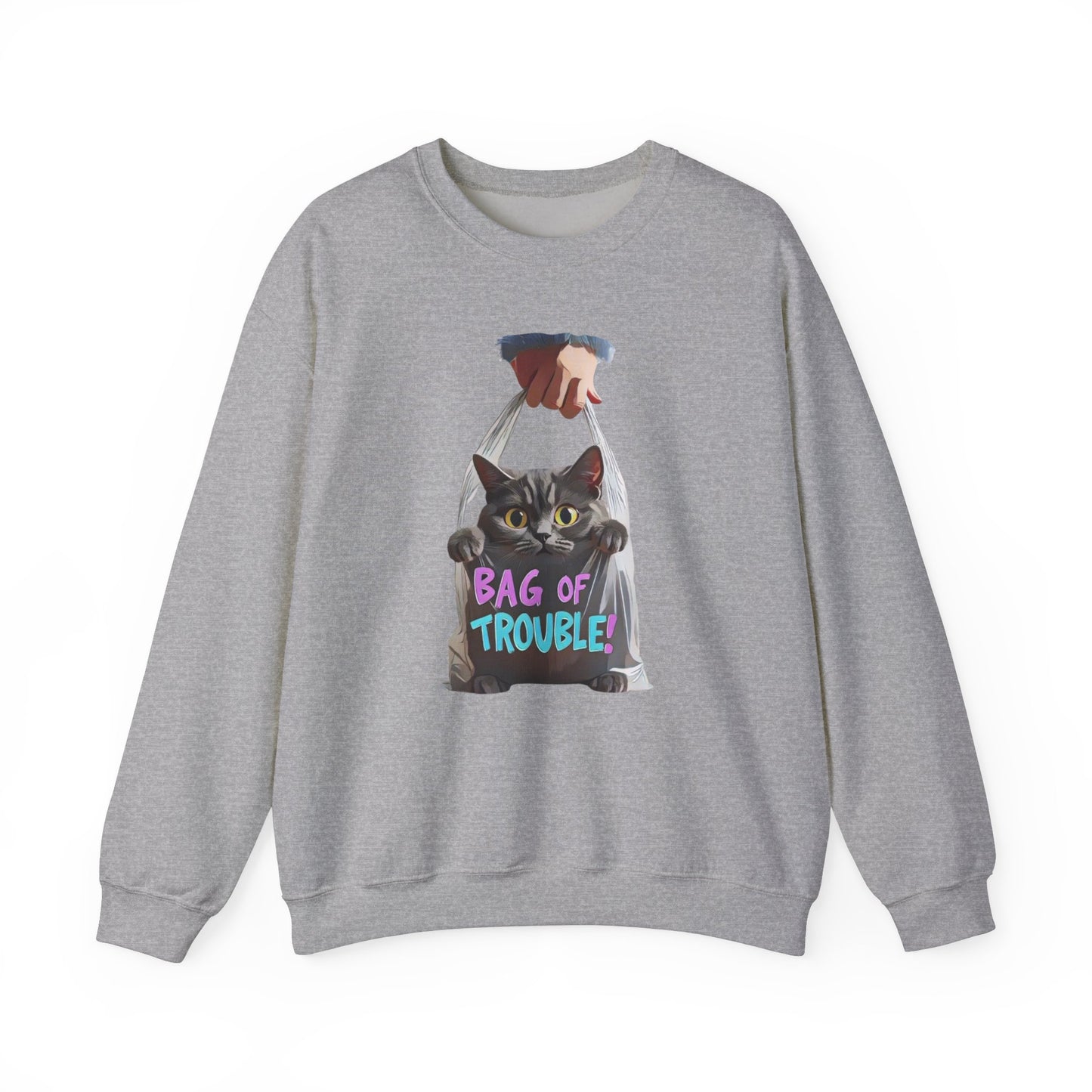 Bag of trouble Unisex Heavy Blend™ Crewneck Sweatshirt - StyleMZ - Stylemz