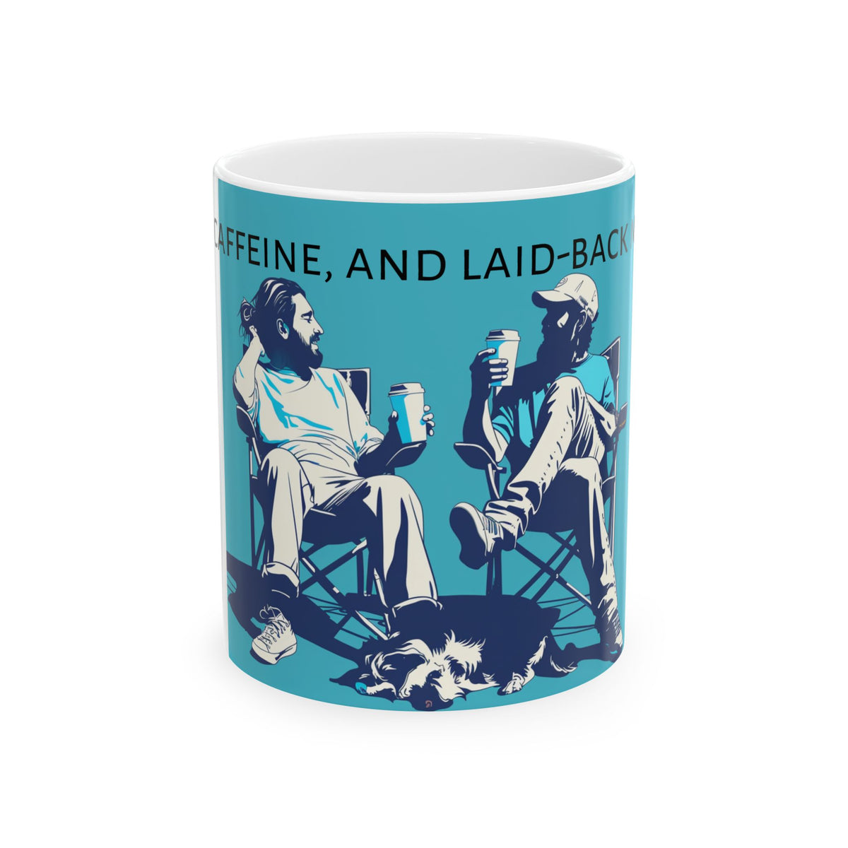 Korea -  Friends, caffeine, and laid-back moments. Ceramic Mug, (11oz, 15oz)  - StyleMZ