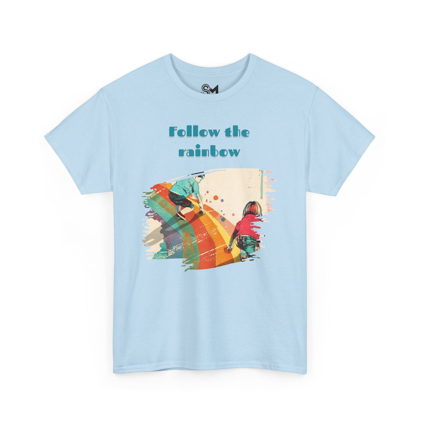 Follow the rainbow Unisex Heavy Cotton Tee - StyleMZ