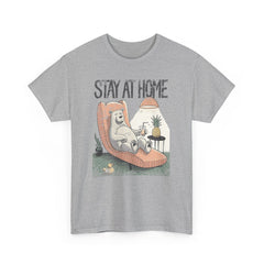 Stay at home Unisex Heavy Cotton Tee  - StyleMZ