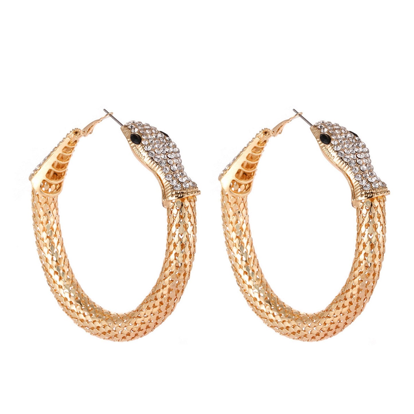 Snake Hoop Ring Earrings - Stylemz