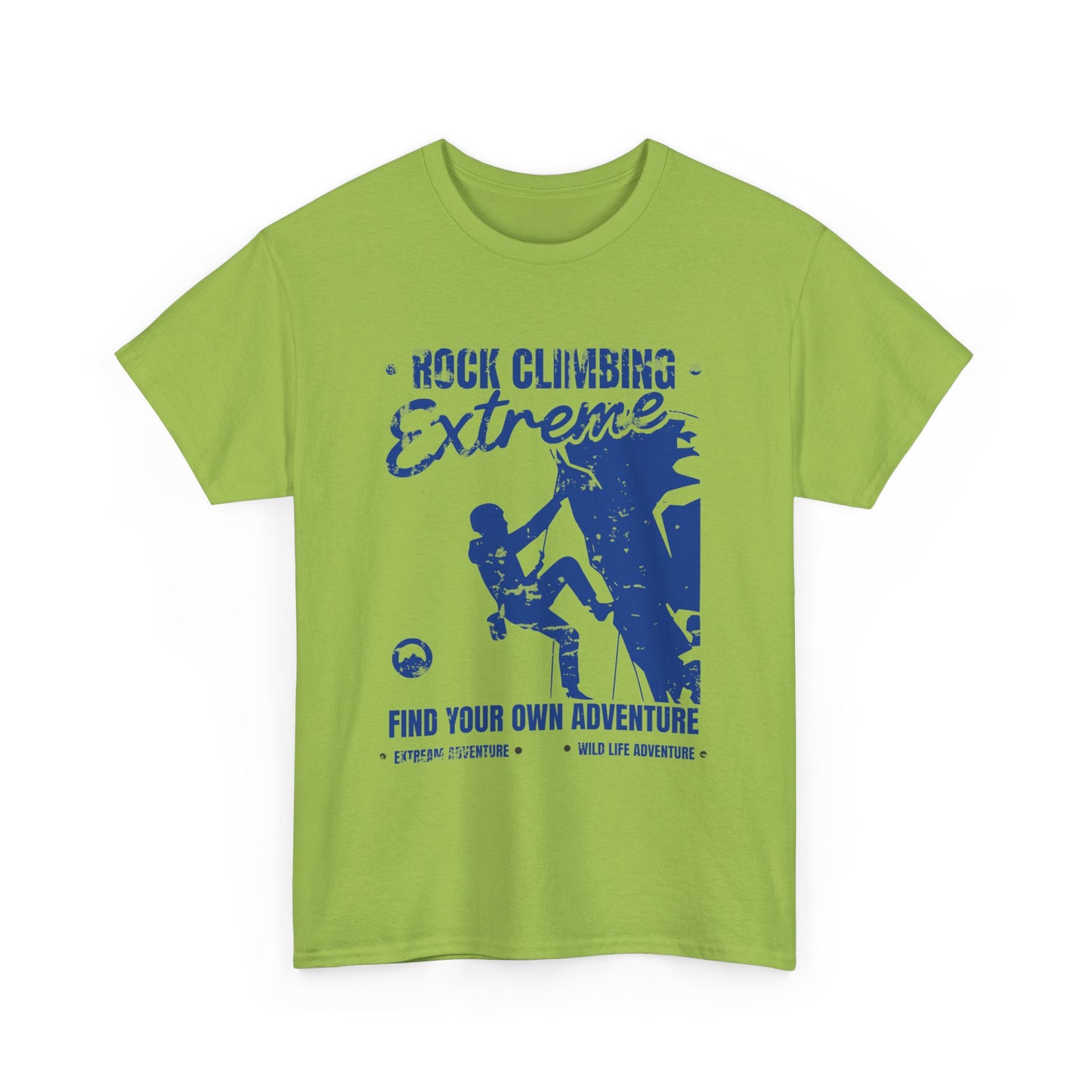 Extreme Rock Climbing Adventure Tee - Unisex Heavy Cotton Shirt