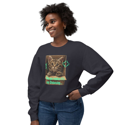 Korea -  When you realize it's only Wednesday! Unisex Lightweight Crewneck Sweatshirt  - StyleMZ