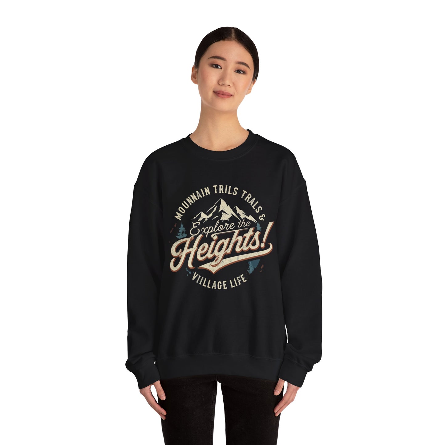 Explore the heights Unisex Heavy Blend™ Crewneck Sweatshirt - StyleMZ