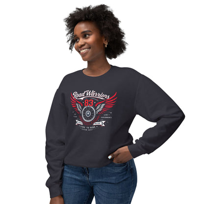 Road Warriors Unisex Lightweight Crewneck Sweatshirt - StyleMZ