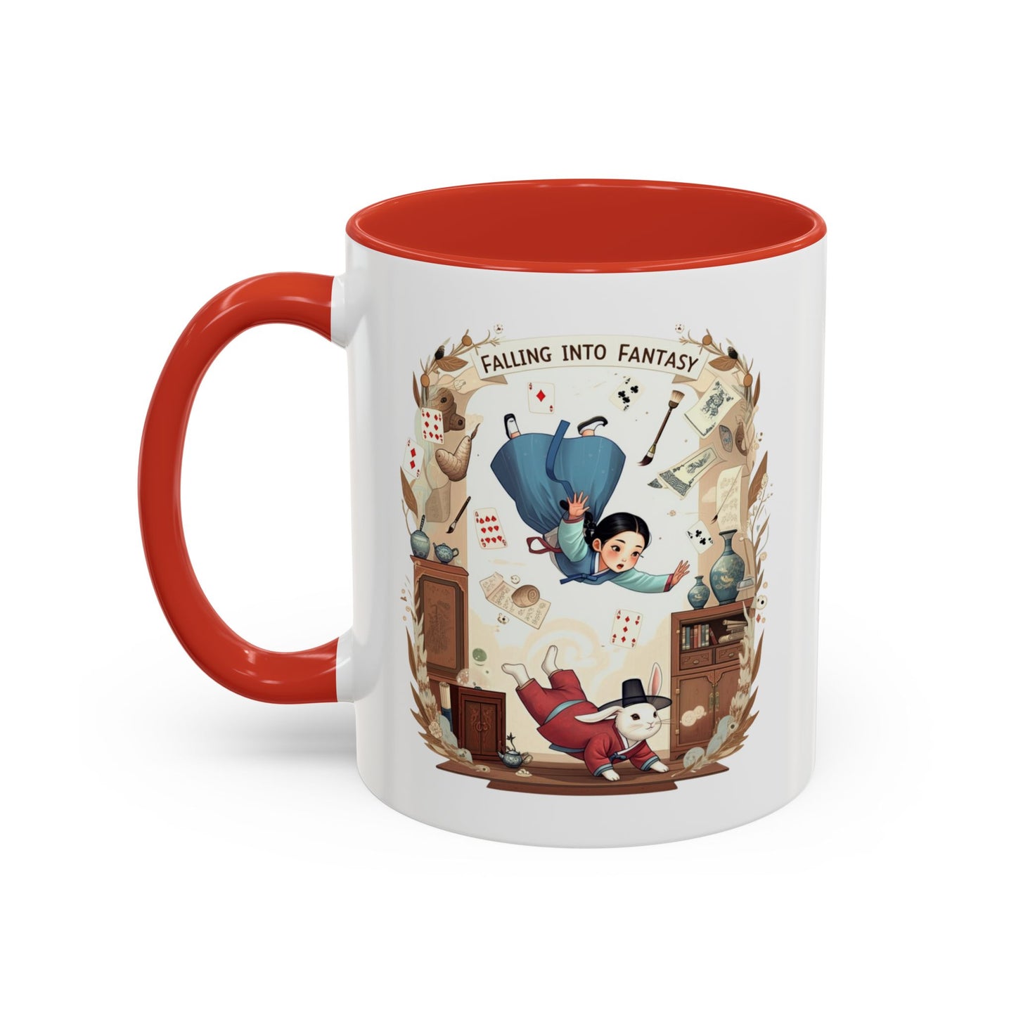 Falling into fantasy Accent Coffee Mug (11, 15oz) - StyleMZ