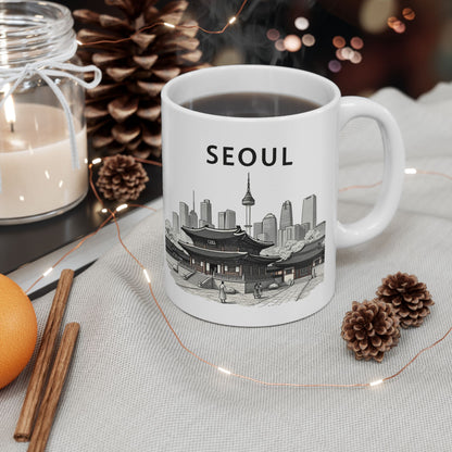 SEOUL Ceramic Mug, (11oz, 15oz) - StyleMZ