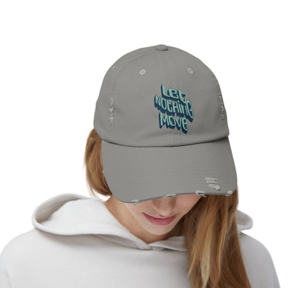 Korea - Let nothing move Unisex Distressed Cap - StyleMZ - Stylemz