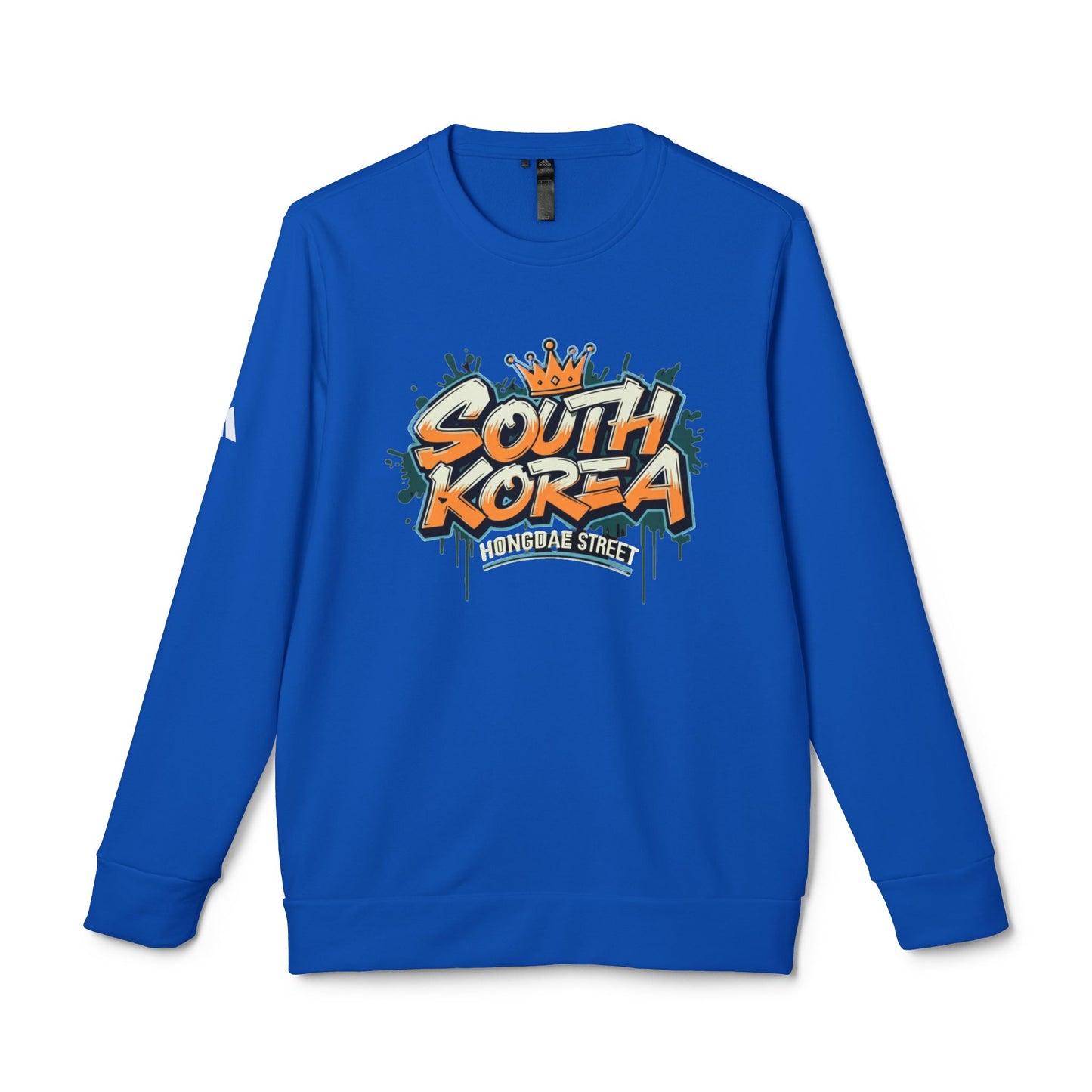 Korea - adidas Hongdae Unisex Fleece Crewneck Sweatshirt - StyleMZ - Stylemz