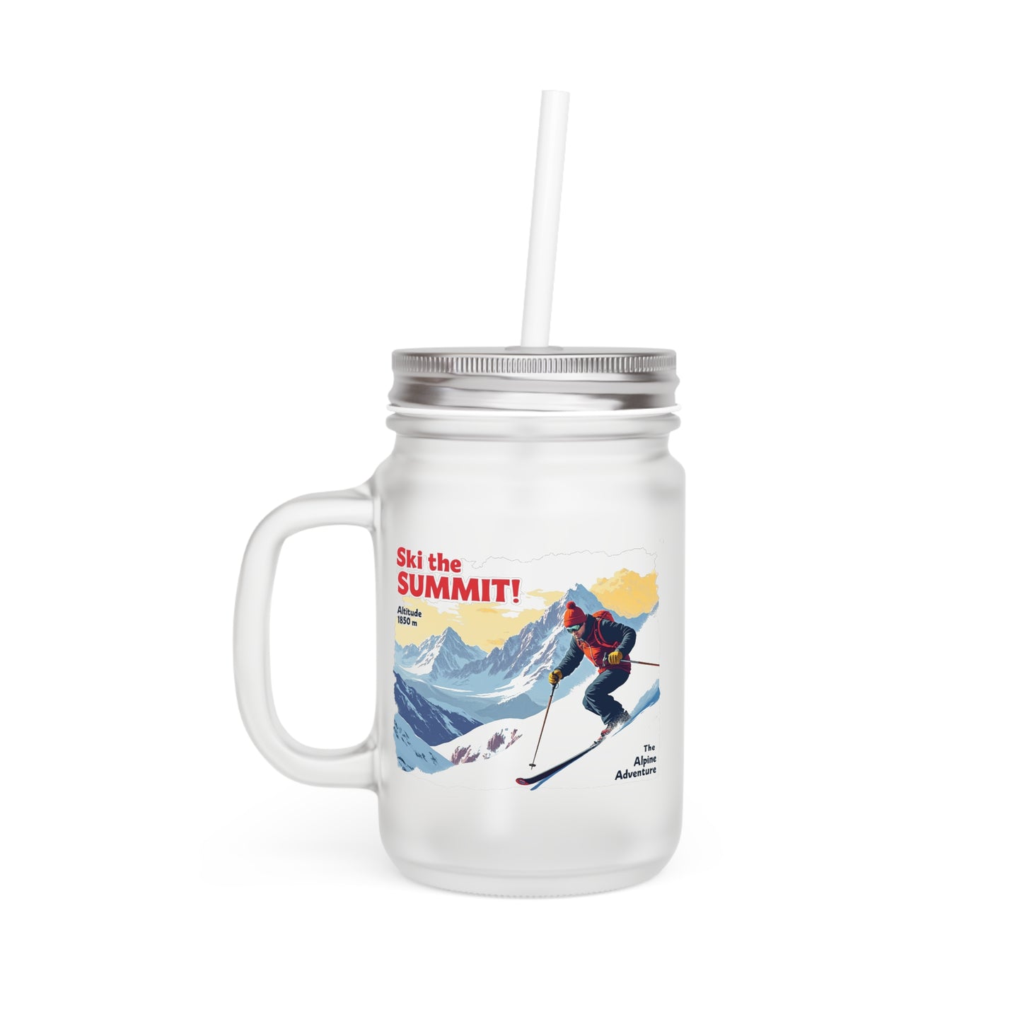 Ski the summit Mason Jar - StyleMZ