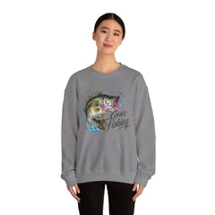 Corea - Sudadera unisex de cuello redondo Gone Fishing Heavy Blend™ - StyleMZ 