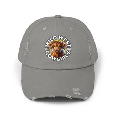 Korea -  Wild West Cow Girls Unisex Distressed Cap  - StyleMZ