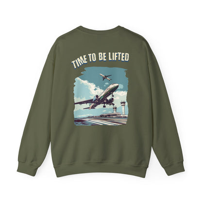 Time to be lifted Unisex Heavy Blend™ Crewneck Sweatshirt - StyleMZ - Stylemz