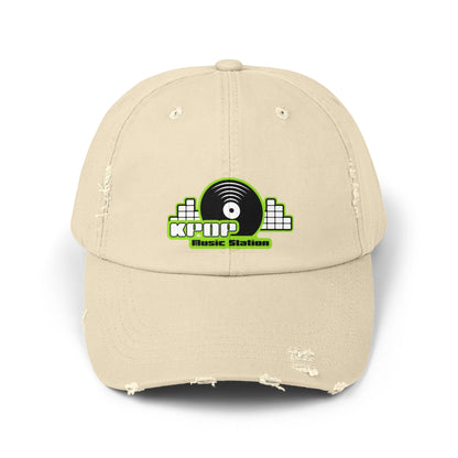 Korea -  KPOP Music Station Unisex Distressed Cap  - StyleMZ