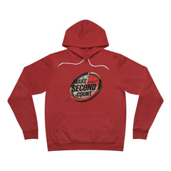 Korea -  MAKE EVERY SECOND COUNT Unisex Sponge Fleece Pullover Hoodie  - StyleMZ