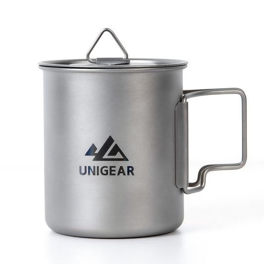 100% Titanium Camping Cup 450ml - Stylemz