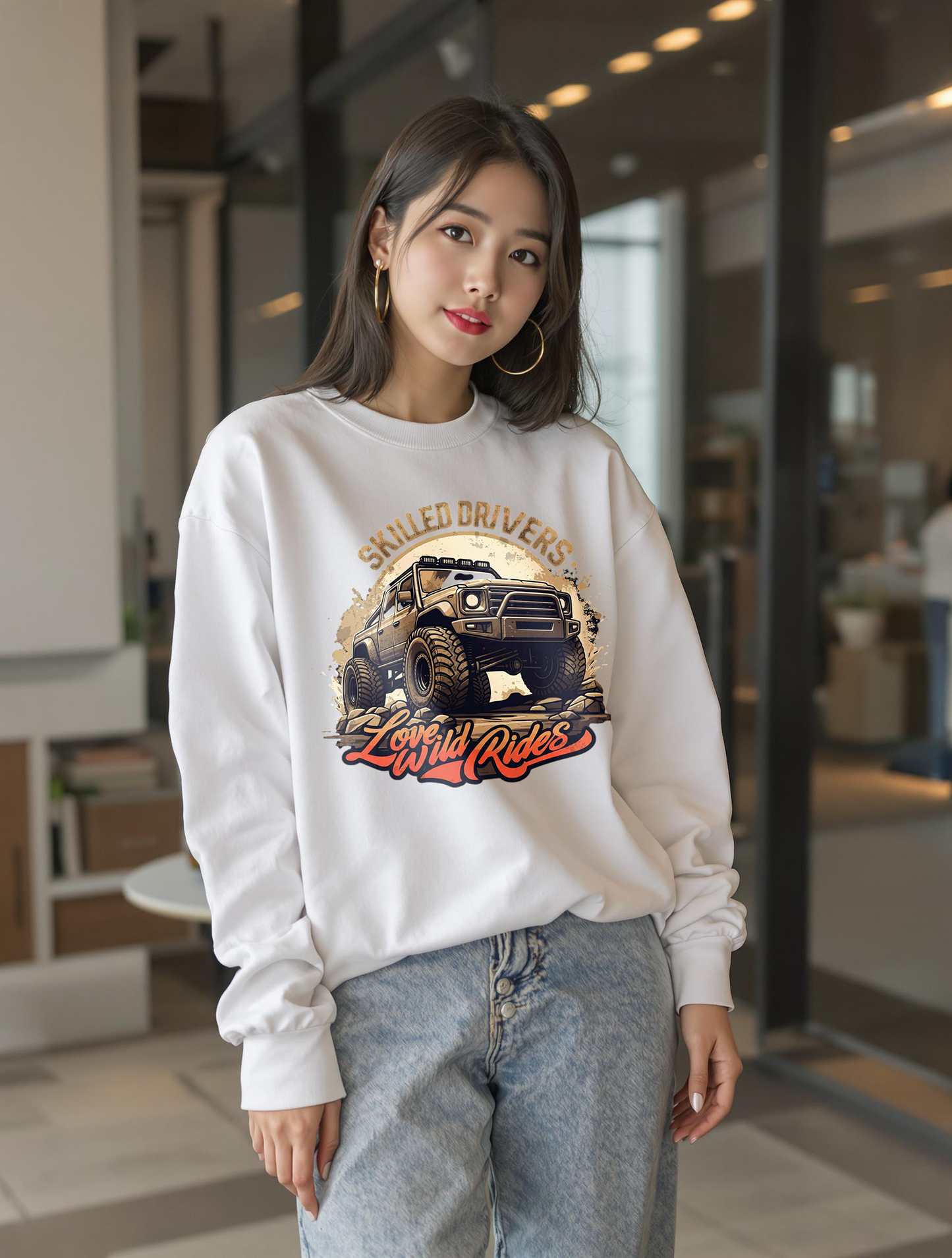 Skilled driver Unisex Heavy Blend™ Crewneck Sweatshirt - StyleMZ