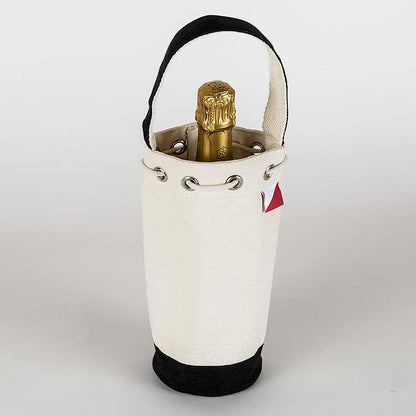 Single Bottle Wine Champagne Bag with Cinch Top Design