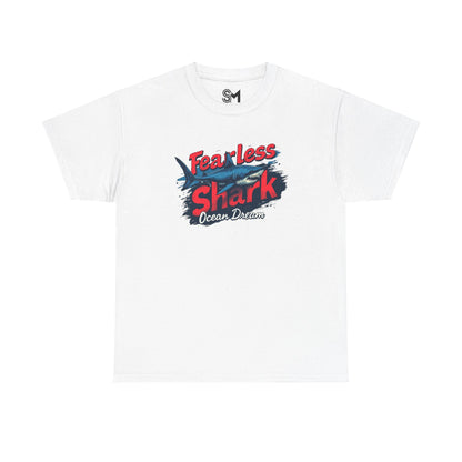 Fearless shark Unisex Heavy Cotton Tee - StyleMZ