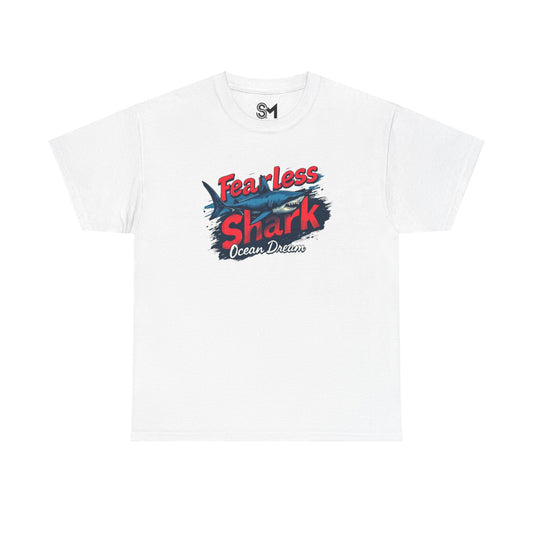 Fearless shark Unisex Heavy Cotton Tee - StyleMZ - Stylemz