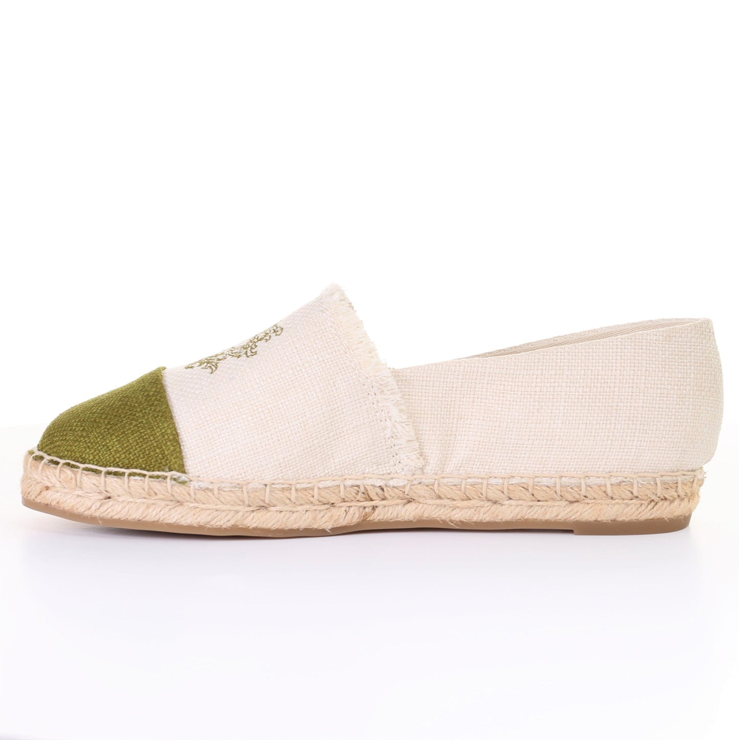 Twotone Espadrilles-Green with Lightweight Comfort