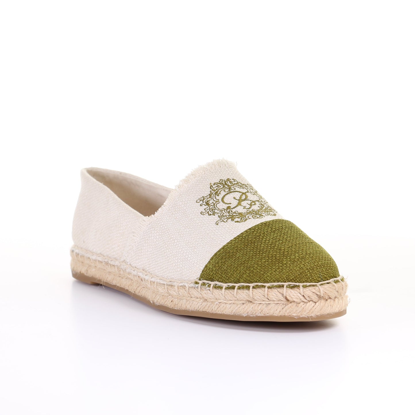 Twotone Espadrilles-Green with Lightweight Comfort