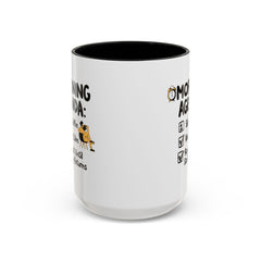 Taza de café con acento de agenda matutina (11 oz y 15 oz) de Corea - StyleMZ 