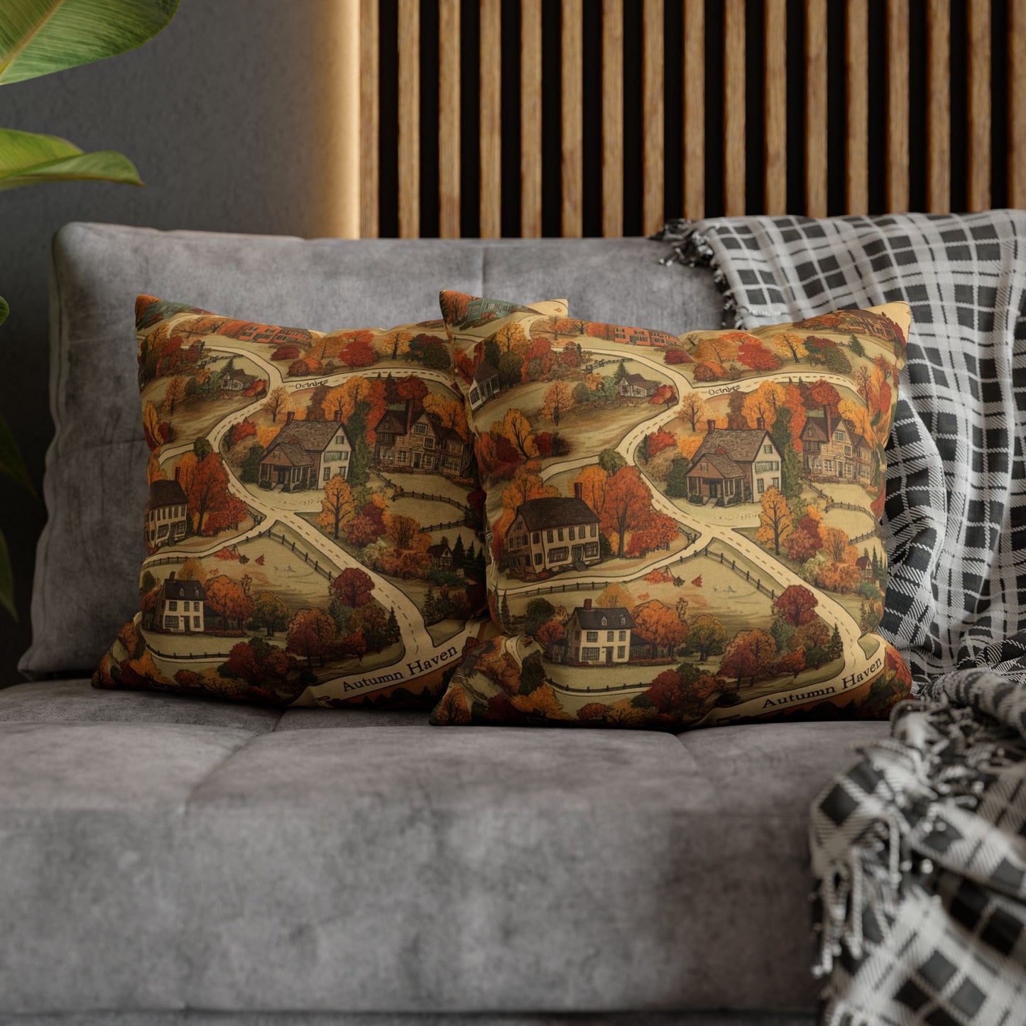 Map of Memories Spun Polyester Square Pillowcase - StyleMZ