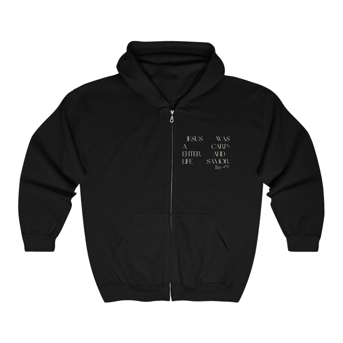 Jesus was a carpenter Unisex Heavy Blend™ Full Zip Hooded Sweatshirt - StyleMZ