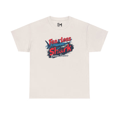 Fearless shark Unisex Heavy Cotton Tee - StyleMZ