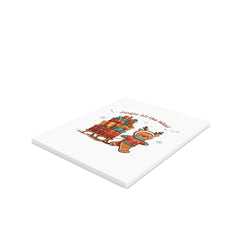 The gingerbread man's love for sleds  Greeting Cards (8, 16, and 24 pcs)  - StyleMZ