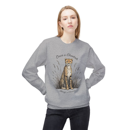 Always a cheetah Unisex Midweight Softstyle Fleece Crewneck Sweatshirt - StyleMZ