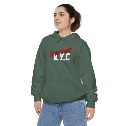 New York Streetwear Unisex Garment-Dyed Hoodie - StyleMZ