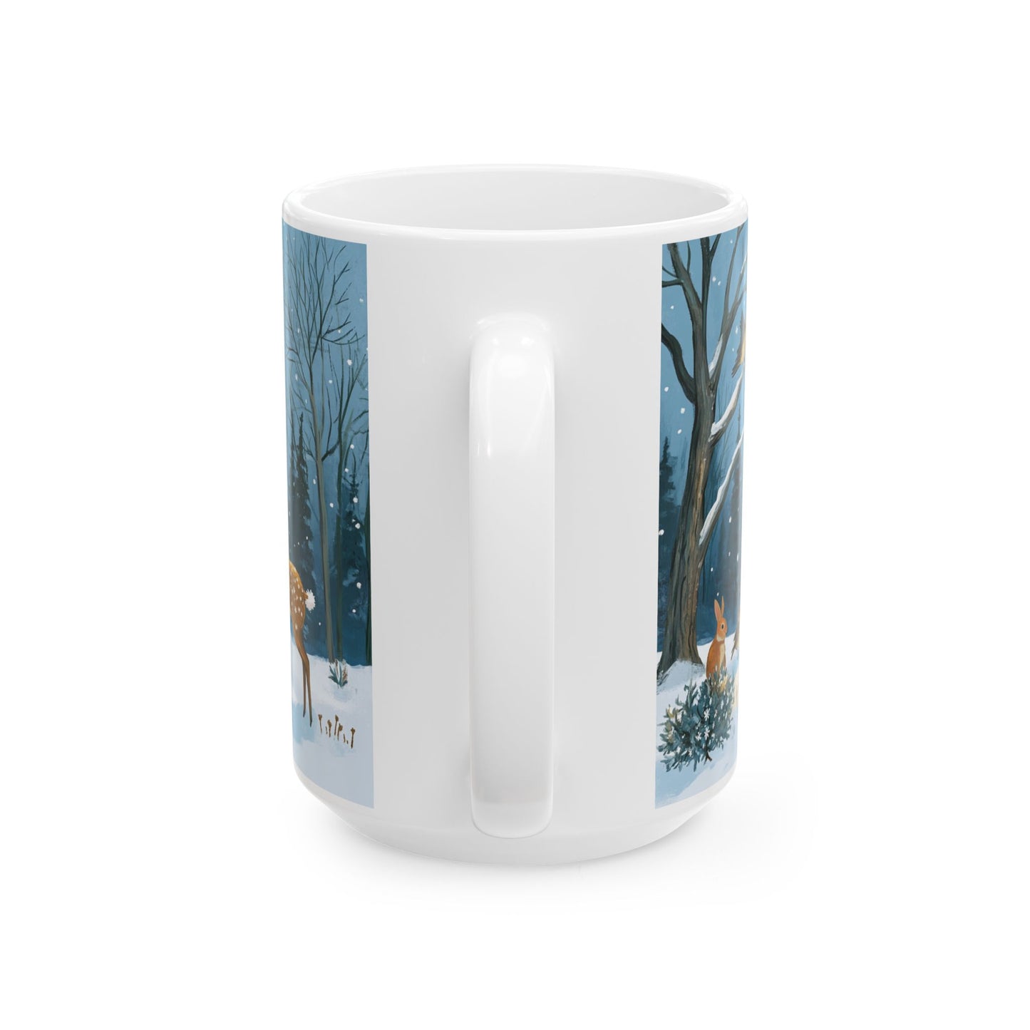 serene winter Ceramic Mug, (11oz, 15oz) - StyleMZ