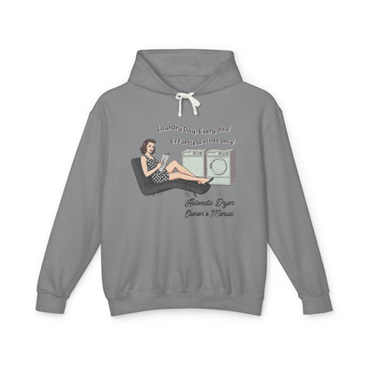 Effortless vibes only Unisex Lightweight Hooded Sweatshirt  - Korea  - StyleMZ