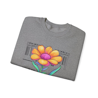 Gorgeous Flower Graphic Sweatshirt Unisex Crewneck All Seasons