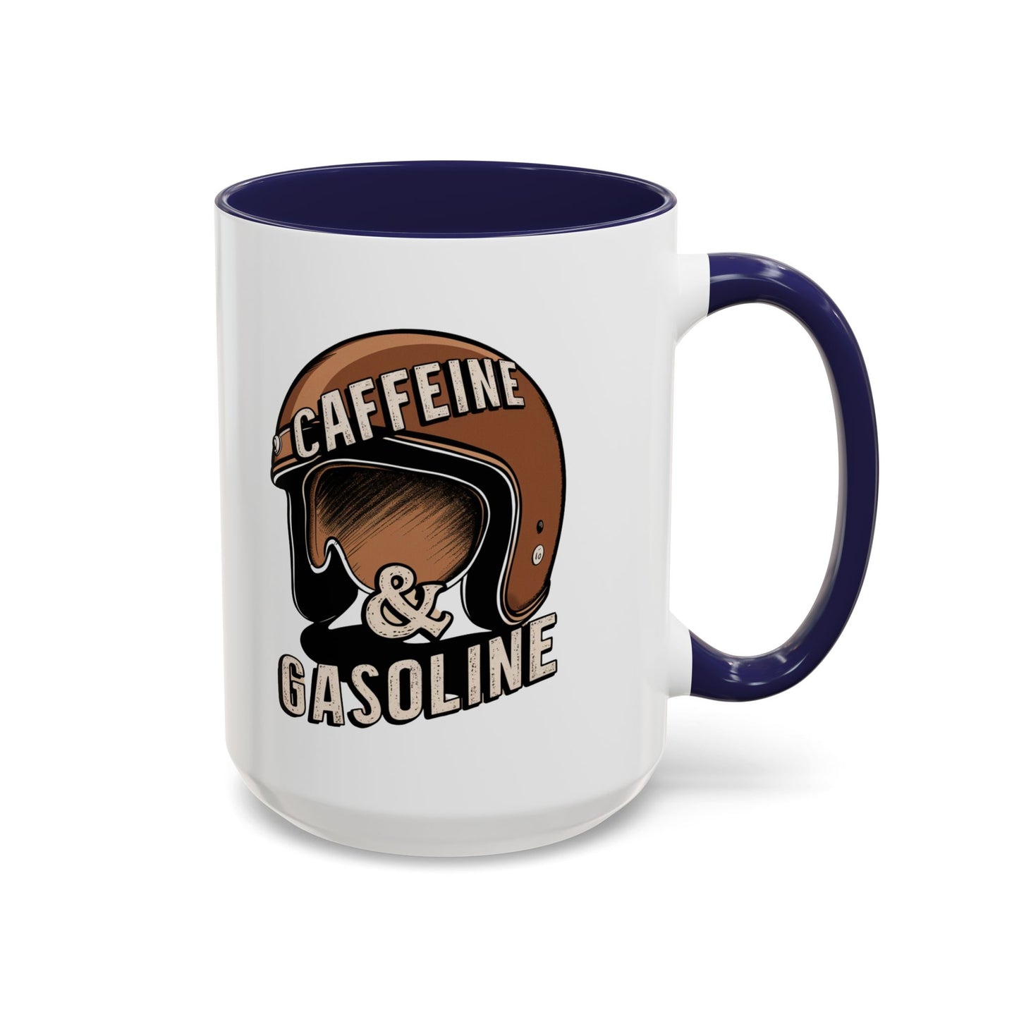 Caffein $ Gasoline Accent Coffee Mug (11, 15oz) - StyleMZ