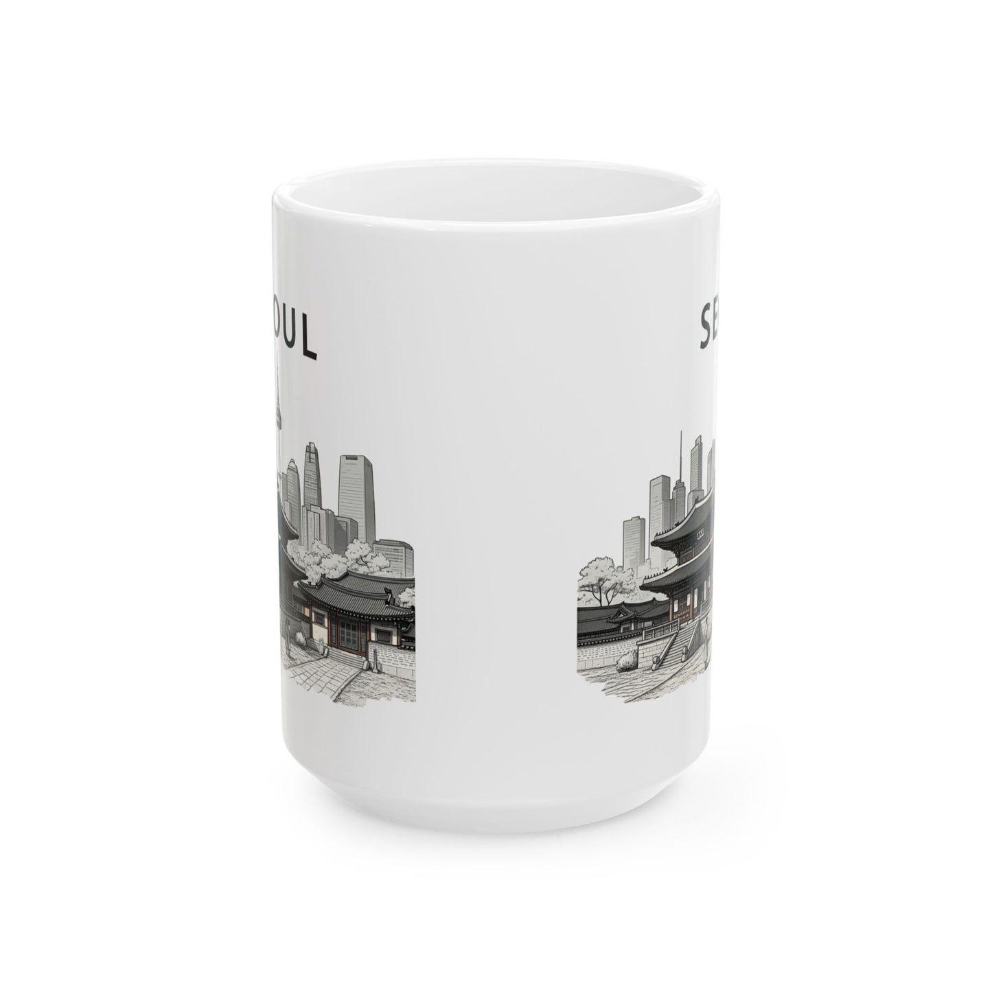 SEOUL Ceramic Mug, (11oz, 15oz) - StyleMZ