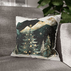 Silent night II Faux Suede Square Pillowcase - StyleMZ