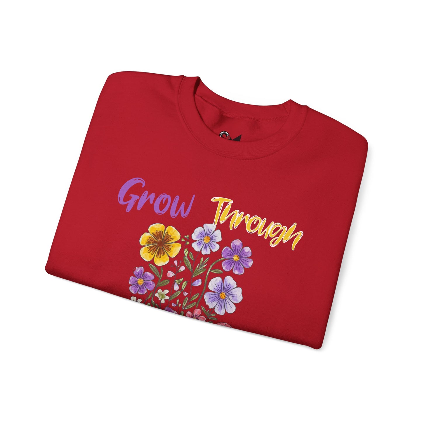 Grow Through What You Go Through Unisex Heavy Blend™ Crewneck Sweatshirt - StyleMZ